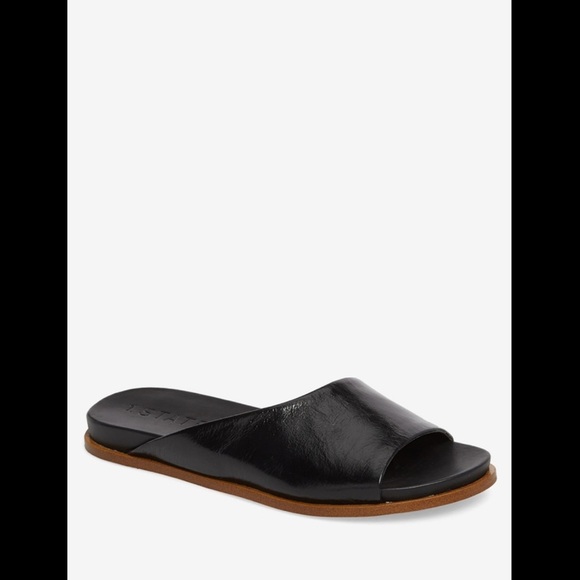 1. State Onora Open Toe Slip On Slide Sandals In Black - Picture 1 of 15